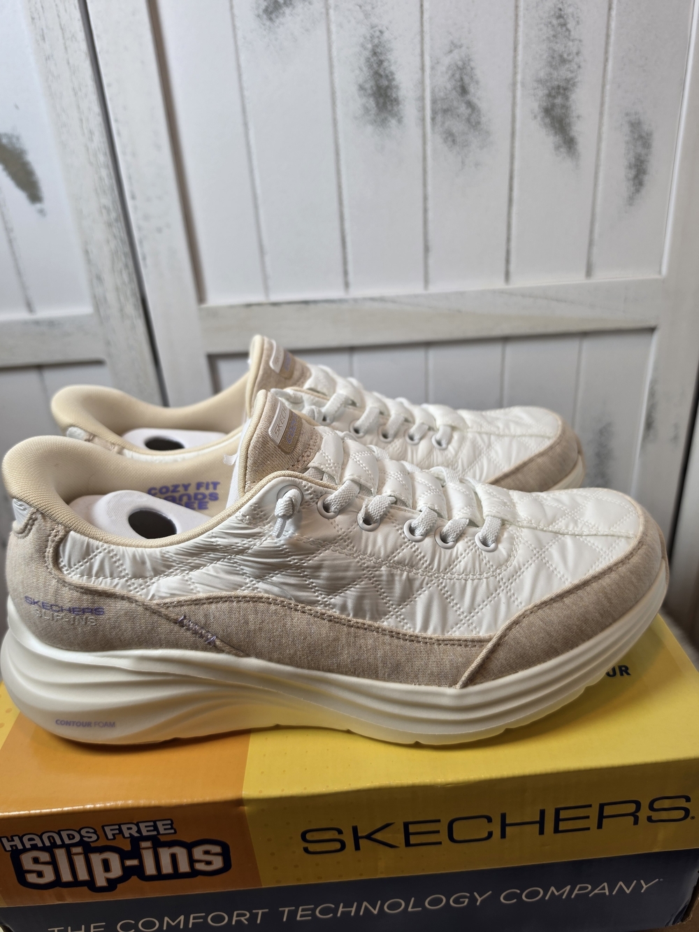 Skechers Women's Quilted Slip-In Sneakers